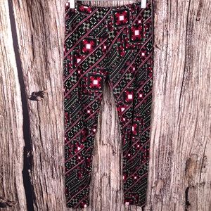 LuLaRoe Leggings Geometric Tribal Aztec Black